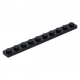 LEGO lapos elem 1x10, fekete (4477)